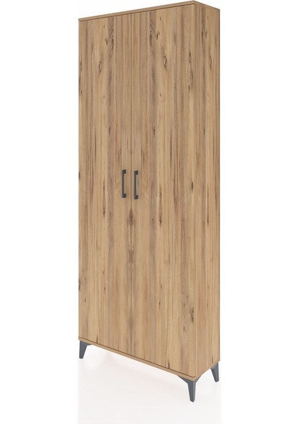 Arges Dolap 2 Raflı 2 Kapaklı Tek Askılı 88X30X221 Çam-Çam modelleri