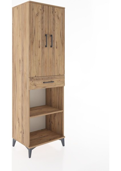 Hyperion Dolap 4 Raflı Tek Çekmeceli 2 Kapaklı 60X44X195 Çam-Çam fiyatları