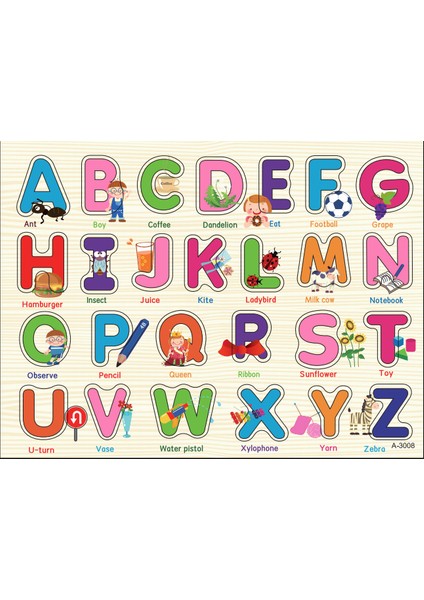 Çivi El Kavrama Tahtası Puzzle Çocuk Montessori Erken Eğitim Ahşap Oyuncaklar Harfler Sayılar Meyveler Şekiller Bilişsel Puzzle Tahtaları (Yurt Dışından)