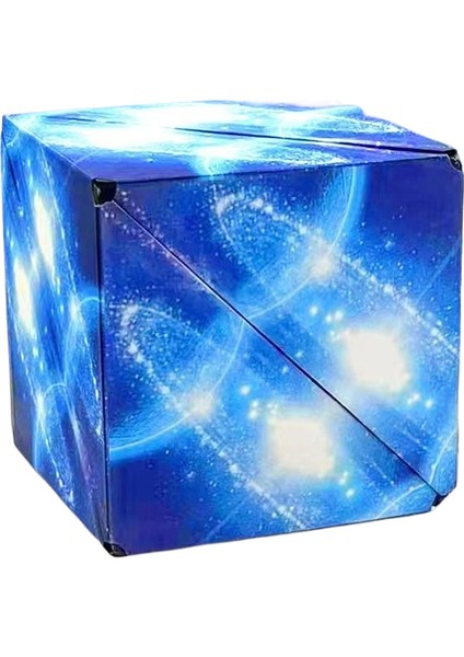 Yıldız Yüz Değişim 2'si 1 Arada Rubik Küp 3D Stereoskopik Sınır Ötesi Çocuk Bulmaca Dekompresyon Oyuncakları (Yurt Dışından)