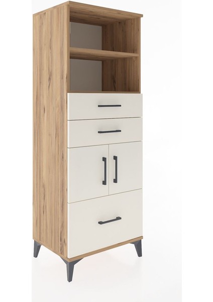 Hyperion Dolap 3 Raflı 3 Çekmeceli 2 Kapaklı 60X44X163 Çam-Aytaşı fiyatları