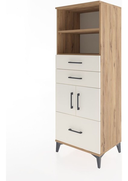 Hyperion Dolap 3 Raflı 3 Çekmeceli 2 Kapaklı 60X44X163 Çam-Aytaşı modelleri