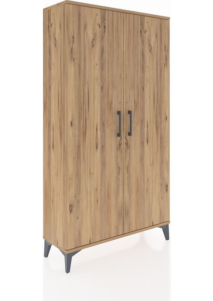 Arges Dolap 2 Raflı Kapaklı Tek Askılı 88X30X163 Çam-Çam fiyatları