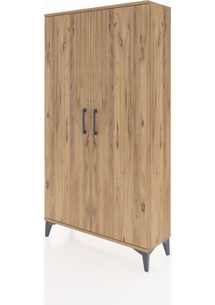 Arges Dolap 2 Raflı Kapaklı Tek Askılı 88X30X163 Çam-Çam modelleri