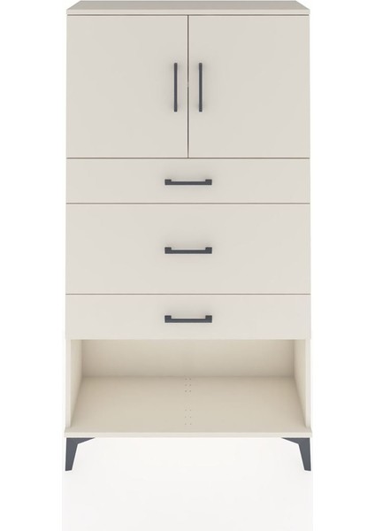 Arges Dolap 2 Raflı 3 Çekmeceli 2 Kapaklı 88X30X163 Aytaşı-Aytaşı