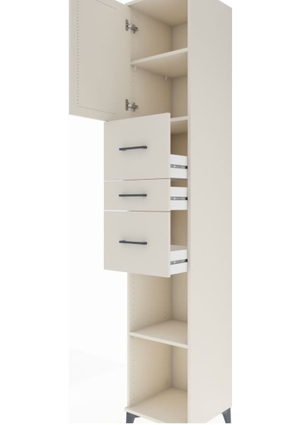 Hyperion Dolap 3 Raflı 3 Çekmeceli Tek Kapaklı 44X44X243 Aytaşı-Aytaşı indirimleri