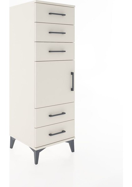 Hyperion Dolap Tek Raflı 5 Çekmeceli Tek Kapaklı 44X44X134 Aytaşı-Aytaşı fiyatları