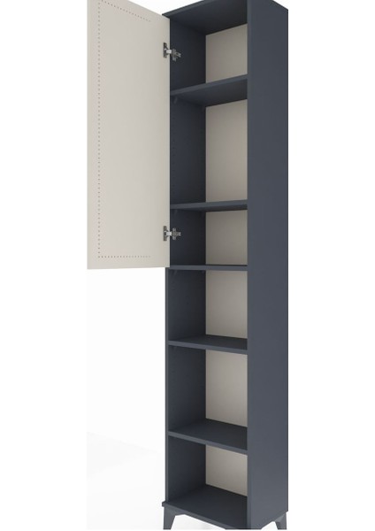 Arges Dolap 5 Raflı Tek Kapaklı 44X30X221 Antrasit-Aytaşı indirimleri
