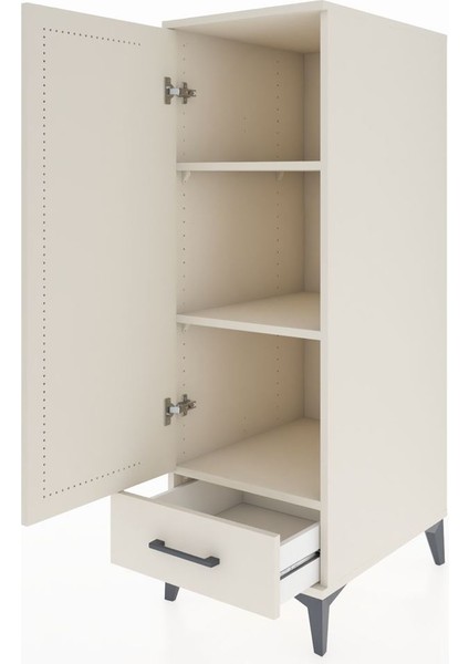 Kronos Dolap 3 Raflı Tek Çekmeceli Tek Kapaklı 44X59X134 Aytaşı-Aytaşı fırsatları