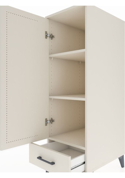 Kronos Dolap 3 Raflı Tek Çekmeceli Tek Kapaklı 44X59X134 Aytaşı-Aytaşı indirimleri