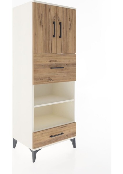 Hyperion Dolap 4 Raflı 2 Çekmeceli 2 Kapaklı 60X44X163 Aytaşı-Çam fiyatları