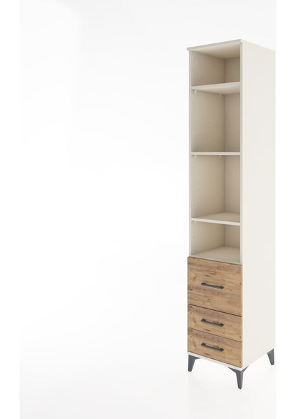 Hyperion Dolap 4 Raflı 3 Çekmeceli 44X44X221 Aytaşı-Çam modelleri