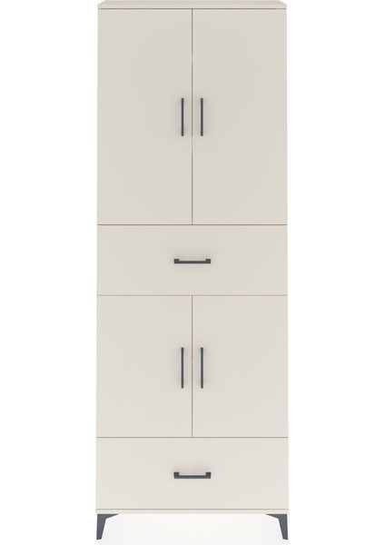 Arges Dolap 5 Raflı 2 Çekmeceli 4 Kapaklı 88X30X243 Aytaşı-Aytaşı