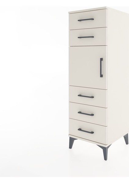 Hyperion Dolap Tek Raflı 5 Çekmeceli Tek Kapaklı 44X44X134 Aytaşı-Aytaşı modelleri