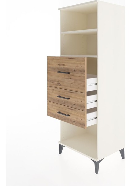 Hyperion Dolap 2 Raflı 3 Çekmeceli 60X44X163 Aytaşı-Çam fırsatları