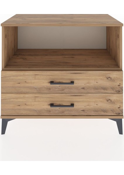 Hyperion Şifonyer Tek Raflı 2 Çekmeceli 88X44X80 Çam-Çam