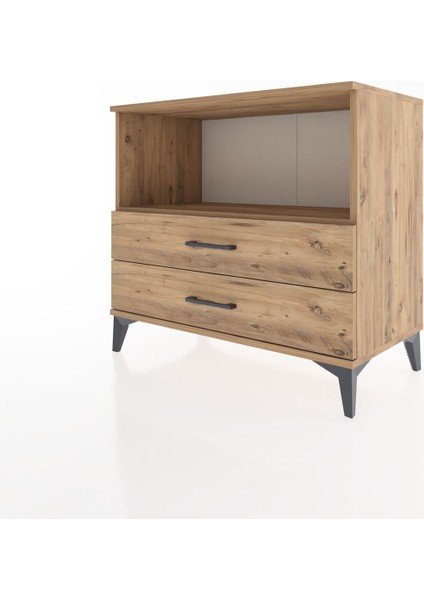 Hyperion Şifonyer Tek Raflı 2 Çekmeceli 88X44X80 Çam-Çam modelleri