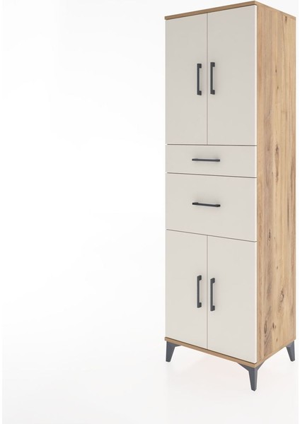 Hyperion Dolap 4 Raflı 2 Çekmeceli 4 Kapaklı 60X44X195 Çam-Aytaşı modelleri