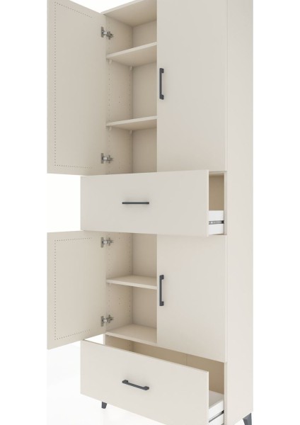 Arges Dolap 5 Raflı 2 Çekmeceli 4 Kapaklı 88X30X243 Aytaşı-Aytaşı indirimleri