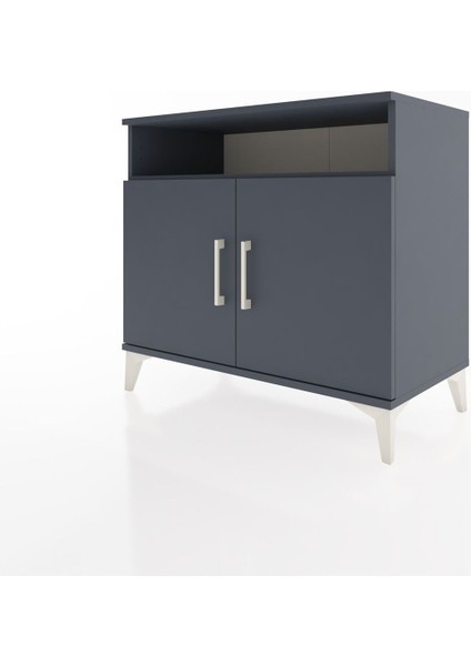 Hyperion Şifonyer 3 Raflı 2 Kapaklı 88X44X80 Antrasit-Antrasit modelleri