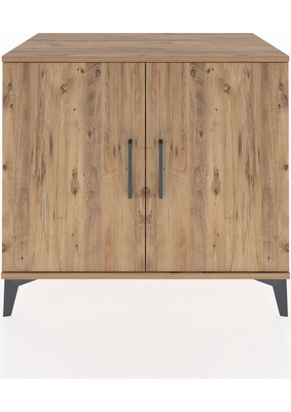 Hyperion Şifonyer Tek Raflı 2 Kapaklı 88X44X80 Çam-Çam