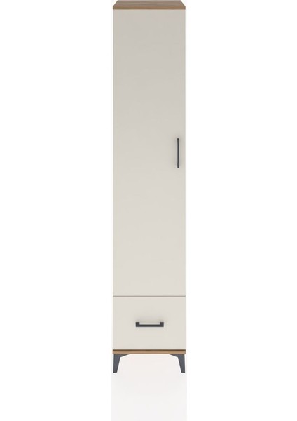 Hyperion Dolap 5 Raflı Tek Çekmeceli Tek Kapaklı 44X44X221 Çam-Aytaşı