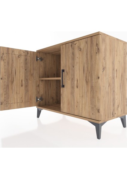 Hyperion Şifonyer Tek Raflı 2 Kapaklı 88X44X80 Çam-Çam indirimleri