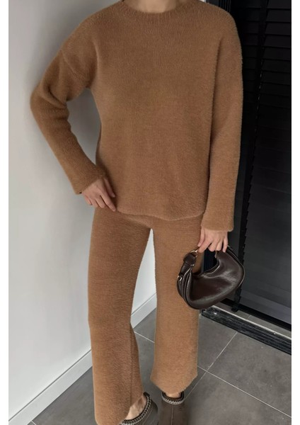 Kadın Sakallı Yumoş Iplik Kazak Pantolon Triko Ikili Takım P-00018856 fiyatları