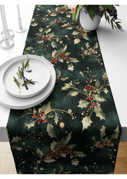 Yılbaşı Serisi 140X40 cm Dijital Baskılı Runner (Christmas Noel)