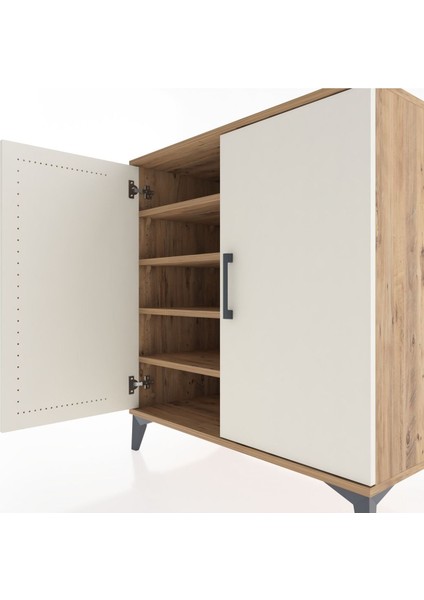 Hyperion Şifonyer 4 Raflı 2 Kapaklı 88X44X96 Çam-Aytaşı indirimleri