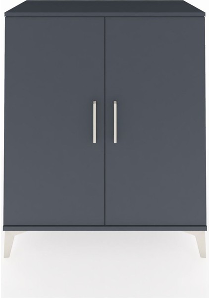 Hyperion Şifonyer 2 Kapaklı 88X44X106 Antrasit-Antrasit