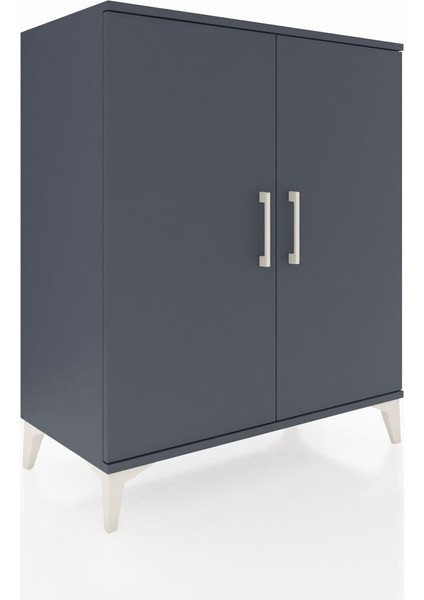 Hyperion Şifonyer 2 Kapaklı 88X44X106 Antrasit-Antrasit fiyatları