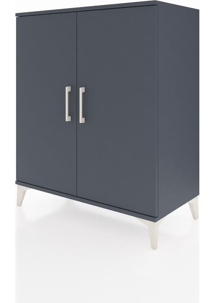 Hyperion Şifonyer 2 Kapaklı 88X44X106 Antrasit-Antrasit modelleri