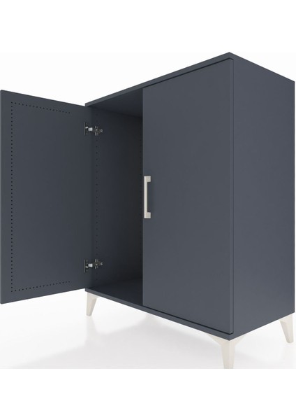 Hyperion Şifonyer 2 Kapaklı 88X44X106 Antrasit-Antrasit indirimleri