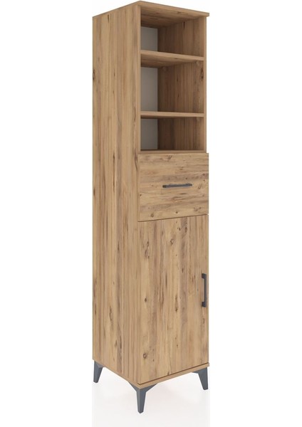 Hyperion Dolap 4 Raflı Tek Çekmeceli Tek Kapaklı 44X44X195 Çam-Çam fiyatları