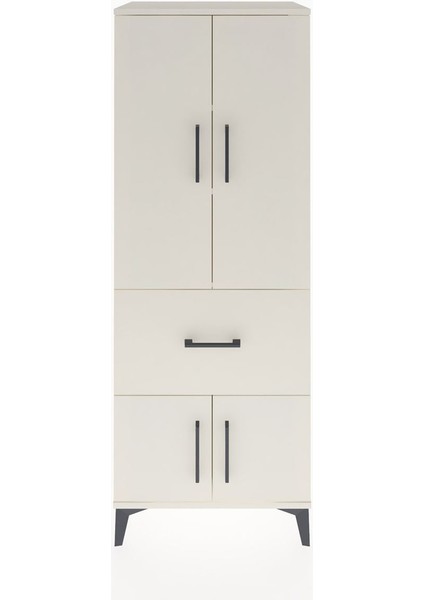 Hyperion Dolap 3 Raflı Tek Çekmeceli 4 Kapaklı 60X44X163 Aytaşı-Aytaşı