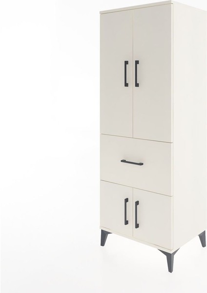 Hyperion Dolap 3 Raflı Tek Çekmeceli 4 Kapaklı 60X44X163 Aytaşı-Aytaşı modelleri