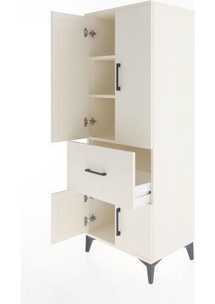 Hyperion Dolap 3 Raflı Tek Çekmeceli 4 Kapaklı 60X44X163 Aytaşı-Aytaşı fırsatları