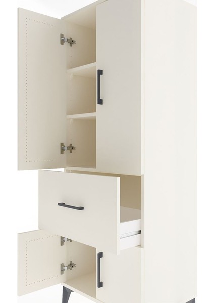 Hyperion Dolap 3 Raflı Tek Çekmeceli 4 Kapaklı 60X44X163 Aytaşı-Aytaşı indirimleri