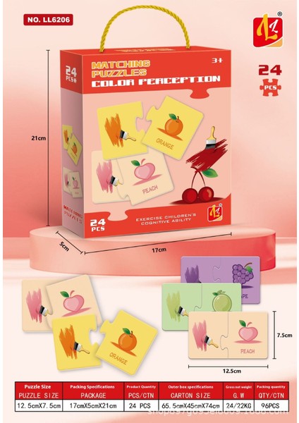 Çocuk Kağıt Ilerleme Eşleştirme Puzzle Bebek Erken Eğitim Erkek Kız Puzzle Puzzle Hediye (Yurt Dışından)