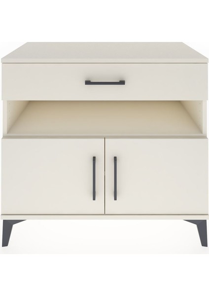 Hyperion Şifonyer 2 Raflı Tek Çekmeceli 2 Kapaklı 88X44X80 Aytaşı-Aytaşı