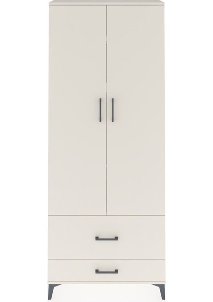 Arges Dolap 4 Raflı 2 Çekmeceli 2 Kapaklı 88X30X221 Aytaşı-Aytaşı
