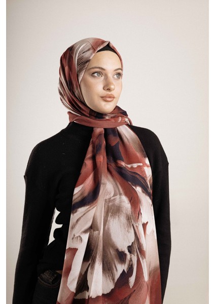 Desenli Pamuk İpek Şal Desen-3 modelleri