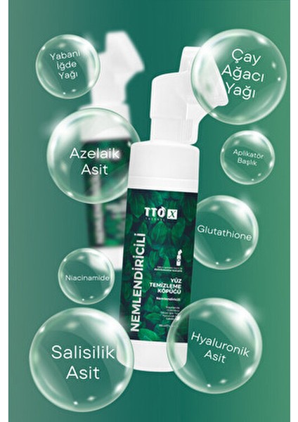 Nemlendirici Yüz Temizleme Köpüğü Niacinamide İçerikli Tüm Cilt Tipleri İçin 200 ml