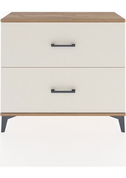 Arges Şifonyer 2 Çekmeceli 88X30X80 Çam-Aytaşı