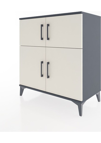 Hyperion Şifonyer 2 Raflı 4 Kapaklı 88X44X96 Antrasit-Aytaşı modelleri