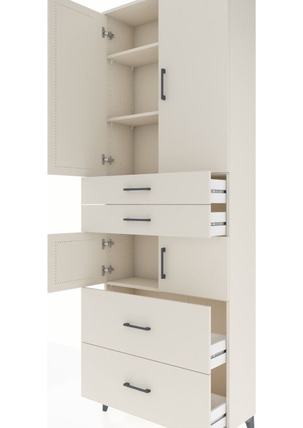 Arges Dolap 4 Raflı 4 Çekmeceli 4 Kapaklı 88X30X243 Aytaşı-Aytaşı indirimleri