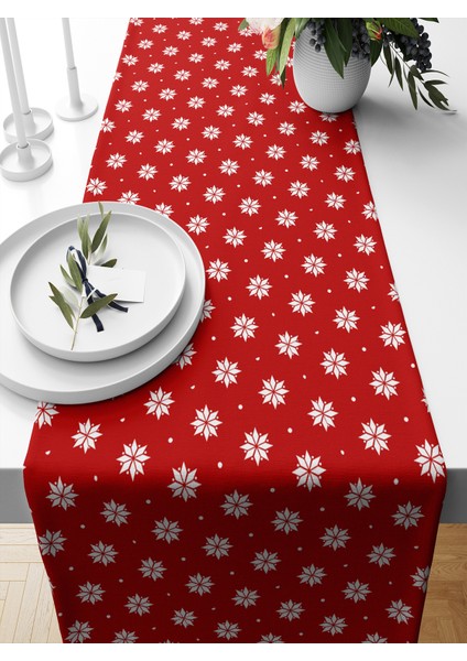 Yılbaşı Serisi 140X40 cm Dijital Baskılı Runner (Christmas Noel)