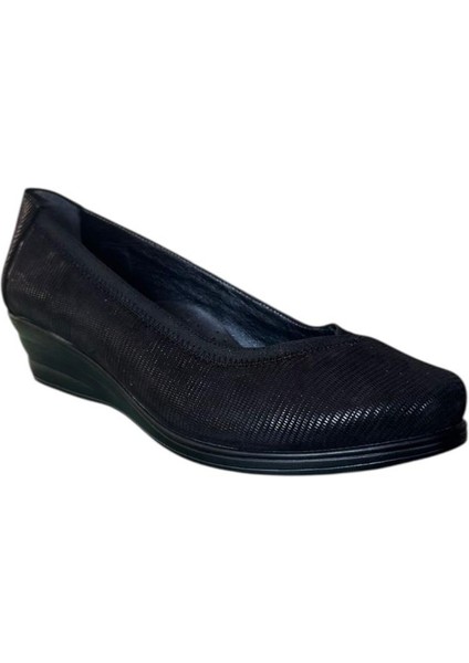 Extrafıt Geniş Kalıp Kadın Büyük Numara Dolgu Topuk Lastikli Ayakkabı 6280 fiyatları