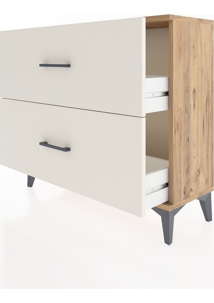 Arges Şifonyer 2 Çekmeceli 88X30X80 Çam-Aytaşı fırsatları